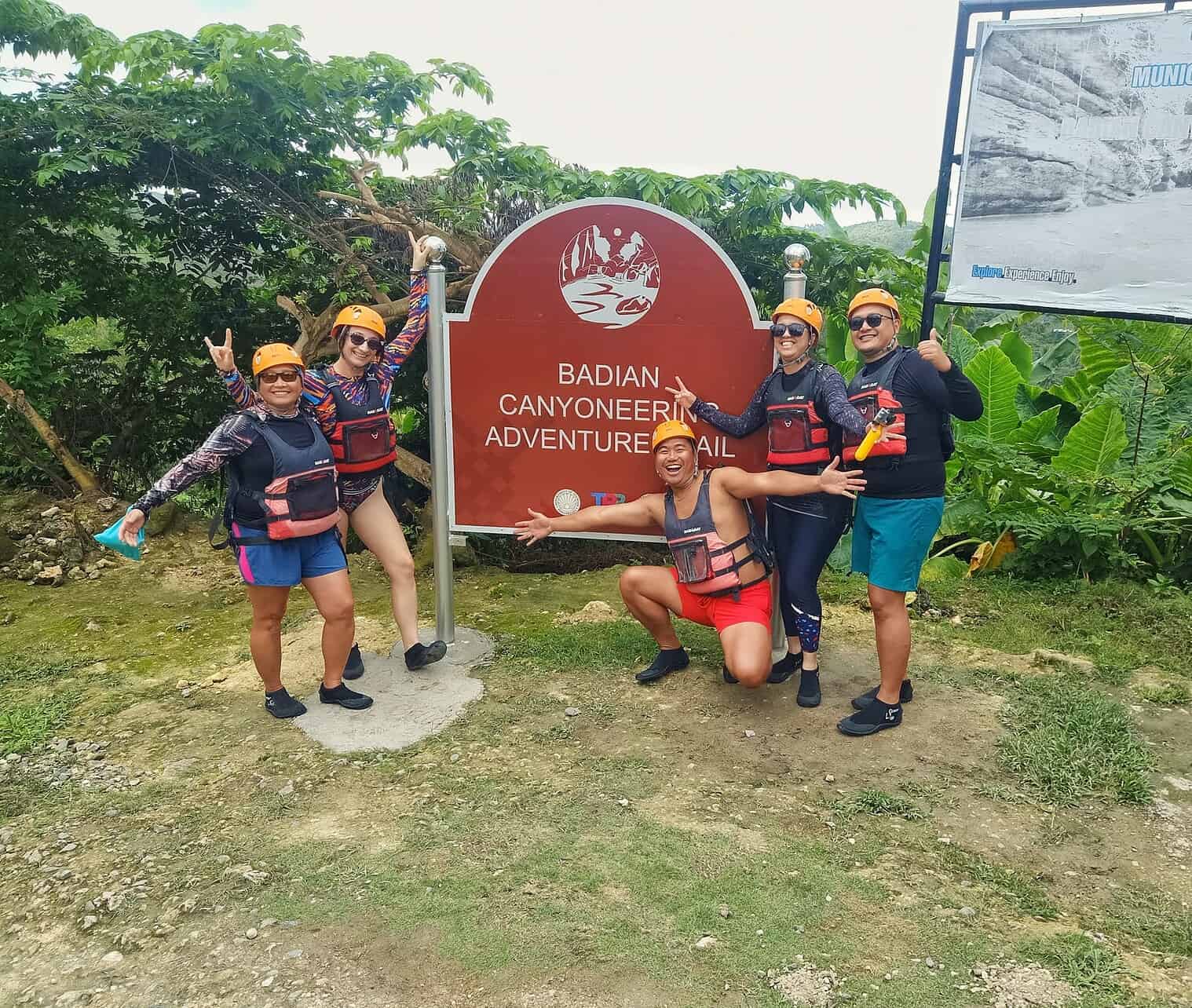 things to do in dumaguete - Things to Do in Dumaguete: A Traveler’s Guide to the City of Gentle People Brave adventurers after canyoneering at Kawasan Falls in Badian.