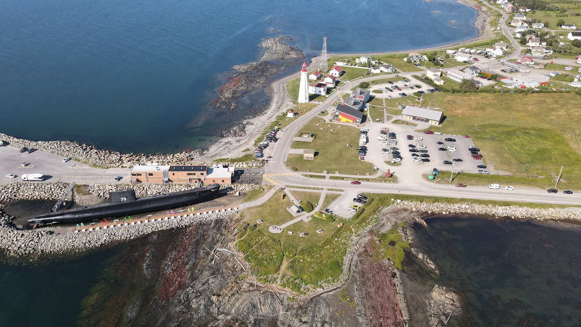 - Guide to Exploring Québec’s Maritime Regions: An Epic Road Trip Aerial view of the Pointe-au-Père maritime history site in Quebéc, Canada.