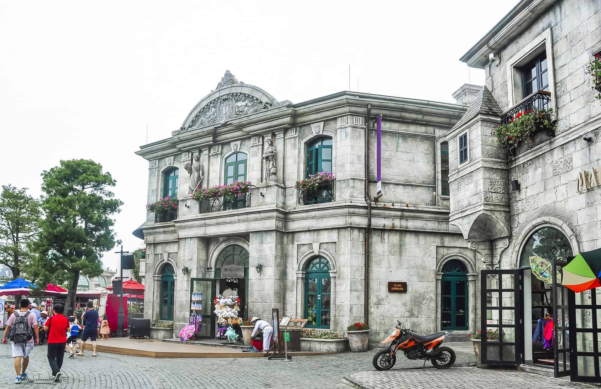 Da Nang attractions - Da Nang Attractions, Central Vietnam Architecture at Bana Hills in Vietnam.