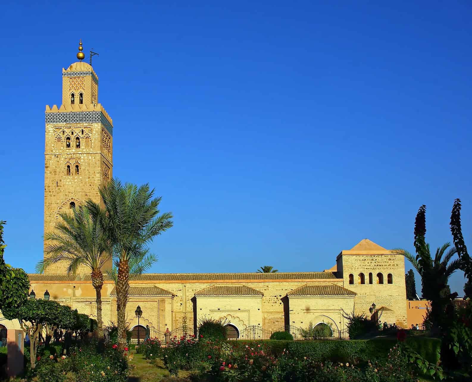 Places to Visit in Marrakech - Not to Miss Cultural & Historic Places to Visit in Marrakech Koutoubia mosque and minaret in Marrakech, Morocco.