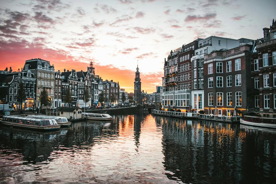most accessible cities - The Most Accessible Cities in the World A vibrant sunset in Amsterdam, Netherlands.