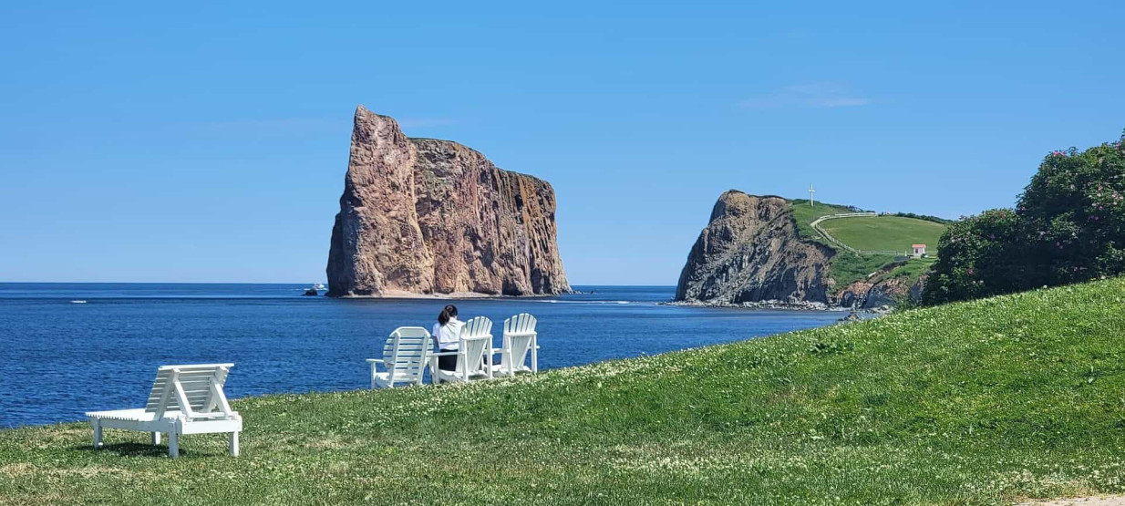 Spectacular coastline view of the Percé UNESCO Global Geopark in Quebéc, Canada. Photo by 
geoparcdeperce.