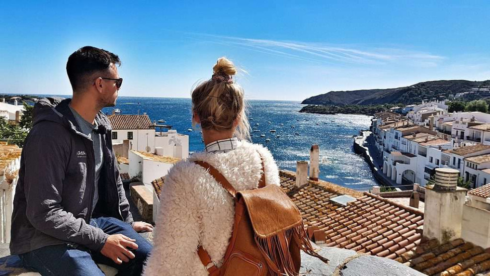 Looking onto Cadaques, Costa Brava, Spain