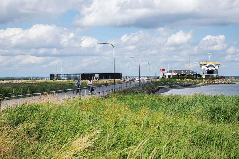 Arriving in Endelave by ferry, Horsens, Denmark