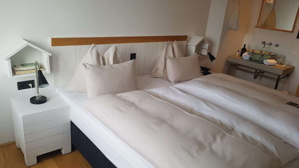 Hotel Room at Hotel Wiesler in Graz, Austria.