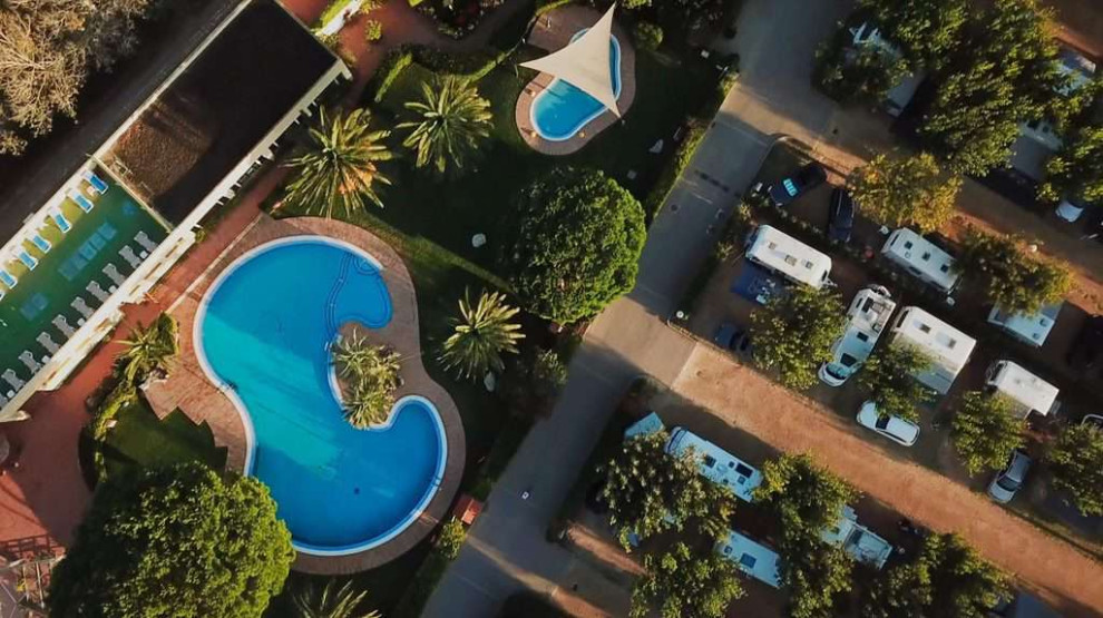 Pool at Campground Les Medes Costa Brava, Spain