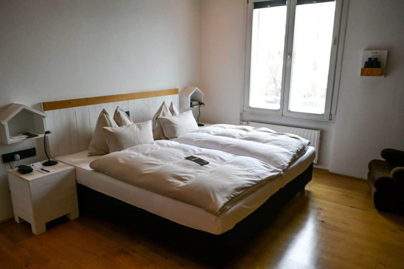 Hotel Room at Hotel Wiesler in Graz, Austria.