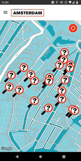 The different tasks at each point on the map