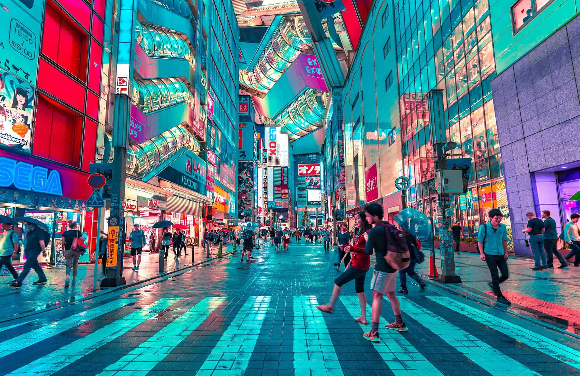 most accessible cities - The Most Accessible Cities in the World A brightly-lit walkway in Tokyo, Japan.
