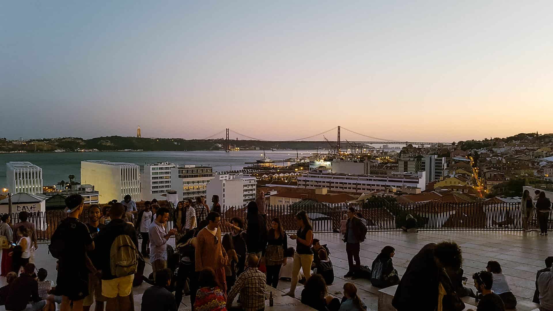 - Discover Nightlife in Lisbon: Top Spots and Secrets Miradouro de Santa Catarina in Lisbon, Portugal.