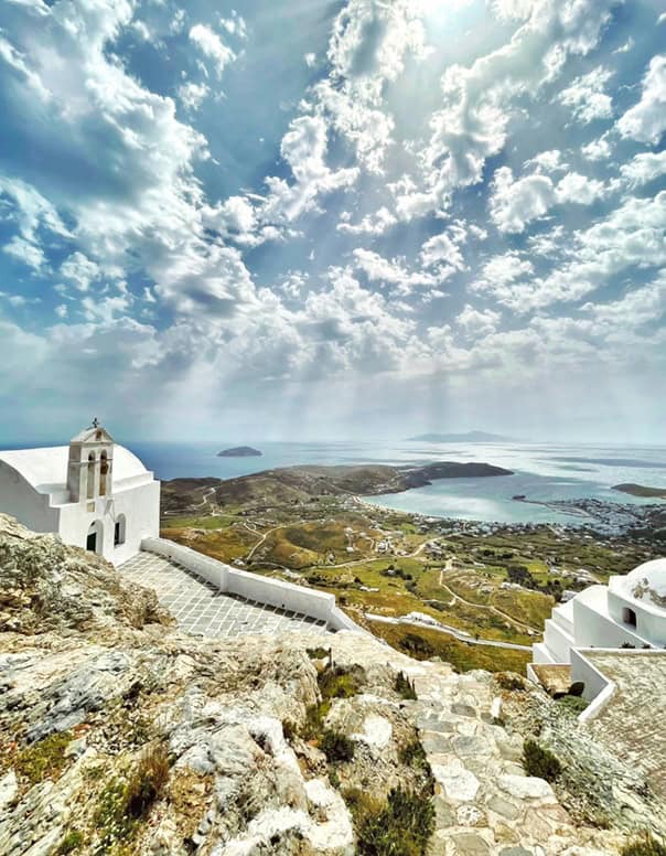 visiting greece - Visiting Greece: Good Things To Know and Common Phrases View from the top of Chora, Greece.